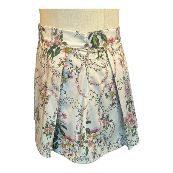 💋 4 FOR $50 / BLUGIRL FOLIES Floral Pleated Mini Skirt (Sz. 8) (EUC) - Picture 3 of 9